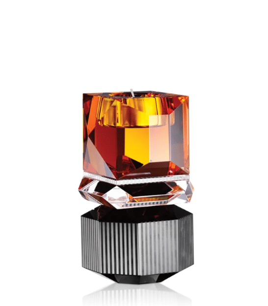 200.1 DAKOTA T-LIGHT HOLDER, Amber/Clear/Black - Image 1