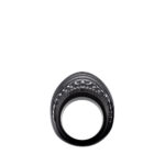 ICON RING BLACK CRYSTAL