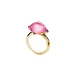 MEDICIS SILVER RING PINK