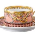 LA SCALA DEL PALAZZO ROSA TEA CUP & SAUCER