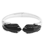 ICON SILVER BRACELET & BLACK CRYSTAL