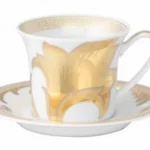 ARABESQUE GOLD COFFEE ESPRESSO CUP & SAUCER