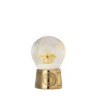 GOLDEN MEDUSA GLASS SPHERE SNOW EFFECT