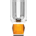 OHIO VASE, Clear/Amber/Black