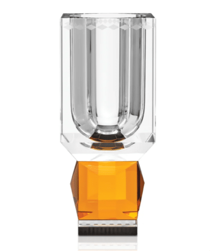 OHIO VASE, Clear/Amber/Black