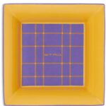 TARTAN SQUARE TRAY, VIDE POCHE PURPLE ETRO