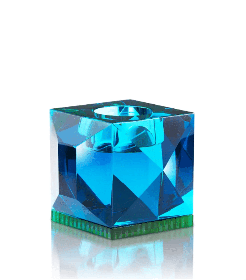 245.1 OPHELIA T-LIGHT HOLDER, Azure/Green - Image 1