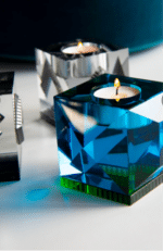 OPHELIA T-LIGHT HOLDER, Azure/Green - Image 3