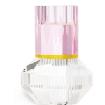 CHICAGO T-LIGHT HOLDER, Rose/Yellow/clear
