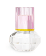 CHICAGO T-LIGHT HOLDER, Rose/Yellow/clear