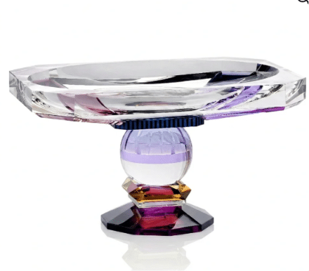 315.1 GEORGIA BOWL, Clear/Blue/Purple Mix/Yellow/Purple - Image 1