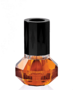CHICAGO SMALL VASE, Amber/Clear/Black