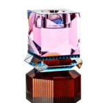 DAKOTA T-LIGHT HOLDER, Brown/Clear/Petrol/Rose