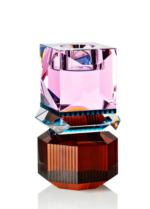 DAKOTA T-LIGHT HOLDER, Brown/Clear/Petrol/Rose