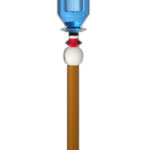 HELENE T-LIGHT HOLDER, Blue/Clear/Black/Red/Brown/Teal