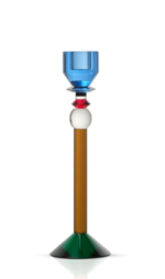 HELENE T-LIGHT HOLDER, Blue/Clear/Black/Red/Brown/Teal