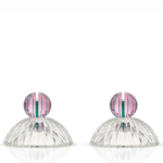 LOUIS PLACE CARD HOLDER SET2, Pink/Clear/Teal