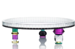 ZOCCOLO CENTERPIECE, Green/Purple/Black/Clear