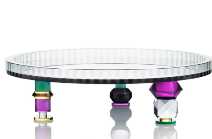 ZOCCOLO CENTERPIECE, Green/Purple/Black/Clear