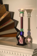 TORRE CANDLESTICK, Clear/Green/Burgundy/Green/Blue/Brown - Image 2