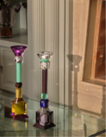 TORRE CANDLESTICK, Clear/Green/Burgundy/Green/Blue/Brown - Image 3