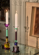 TORRE CANDLESTICK, Clear/Green/Burgundy/Green/Blue/Brown - Image 4