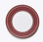 ARCADIA RED, SET 2 DINNER PLATES 27CM