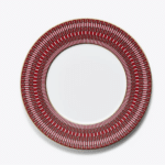 ARCADIA RED, SET 2 DINNER PLATES 27CM