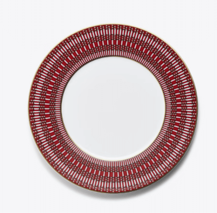 ARCADIA RED, SET 2 DINNER PLATES 27CM
