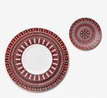 ARCADIA RED, SET 2 DINNER PLATES 27CM - Image 2