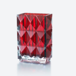 LOUXOR RECTANGULAR VASE M RED