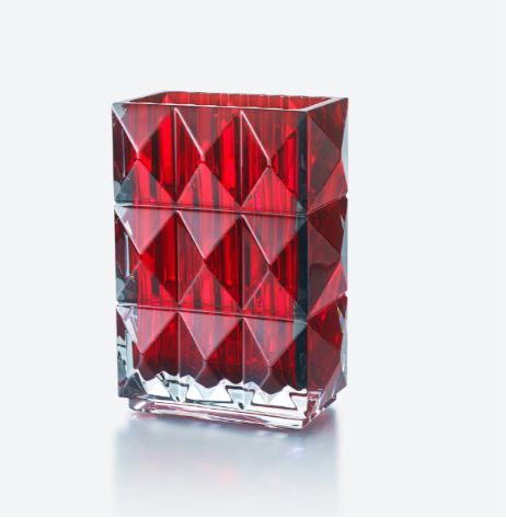LOUXOR RED LOUXOR RECTANGULAR VASE M RED - Image 1