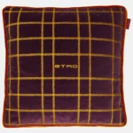 TARTAN CUSHION BURGUNDY ETRO