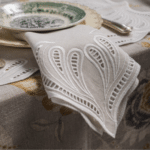 TECLA LINEN NAPKIN MASTICE.AVORIO