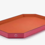 OCTOGONE TRAY L ,ORANGE