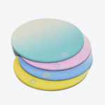 OCTOGONE COASTERS SET4 , JOY PASTEL COLORS