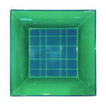 TARTAN SQUARE TRAY, VIDE POCHE GREEN ETRO