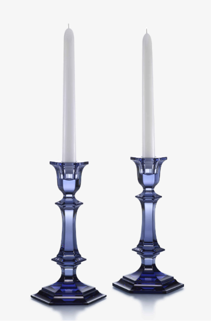 harc. blue1 HARCOURT CANDLESTICK SET 2, MIDNIGHT - Image 1