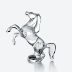 REARING HORSE SCULPTURE CLEAR