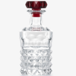 LOUXOR WHISKY DECANTER CLEAR. RED