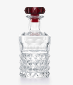 LOUXOR WHISKY DECANTER CLEAR. RED