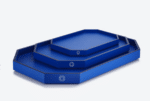 OCTOGONE COASTERS SET4 ,BLUE - Image 4