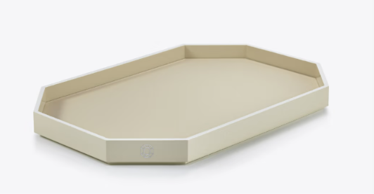 octogoneL IVOIRE.jpg OCTOGONE TRAY L ,IVORY - Image 1