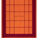 TARTAN THROW ORANGE ETRO